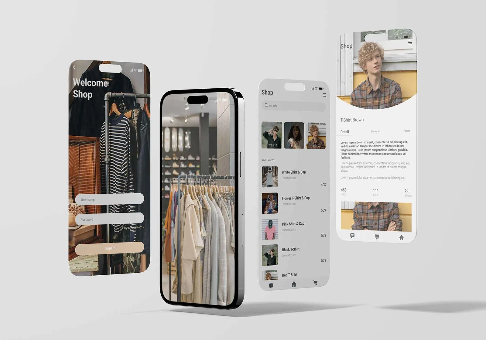 花都影视手机客户端界面展示